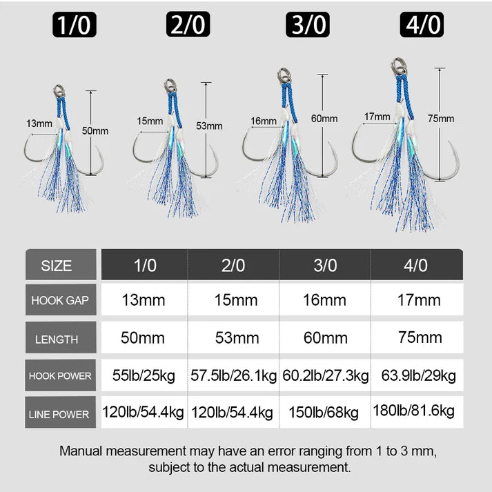 Jigging Pro Assist Hooks DH12