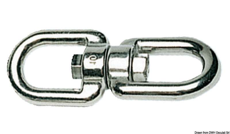 Osculati Swivel, Double-eye Aisi 316 10 MM
