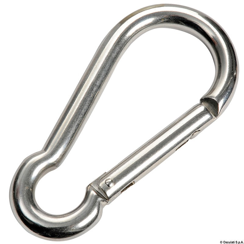 Osculati Marine Carabiner Hook 5mm - AISI 316 Stainless Steel