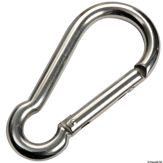 Osculati Marine Carabiner Hook 8mm - AISI 316 Stainless Steel