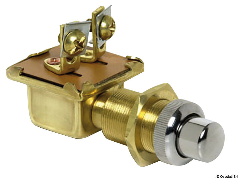 Osculati Watertight Push Button, Chromed Brass 15 × 25 mm