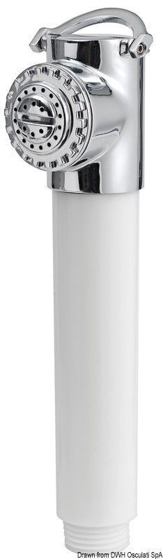 Osculati Classic EVO Flat-Mount Deck Shower, Nylon Hose