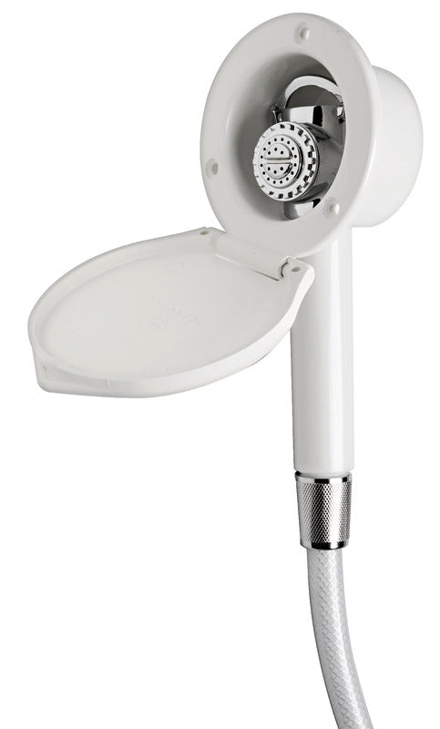 Osculati Classic EVO Flat-Mount Deck Shower, Nylon Hose