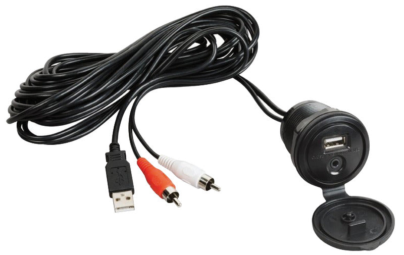 Osculati 29.530.08 USB-AUX Extension Cable with Watertight Panel