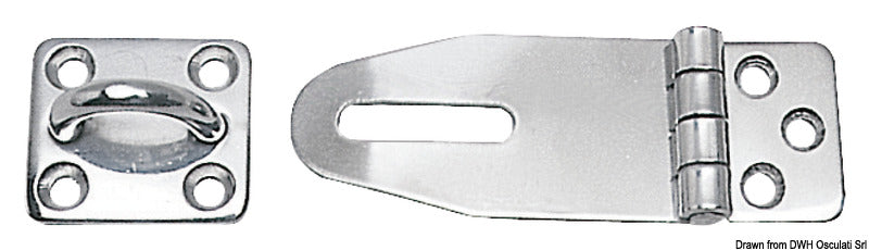 Osculati Heavy Duty Hasp & Staple Mirror Polishedss 33X87mm