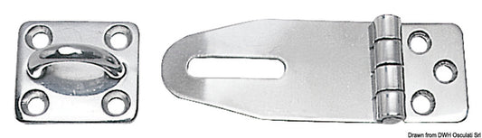 Osculati Heavy Duty Hasp & Staple Mirror Polishedss 33X87mm