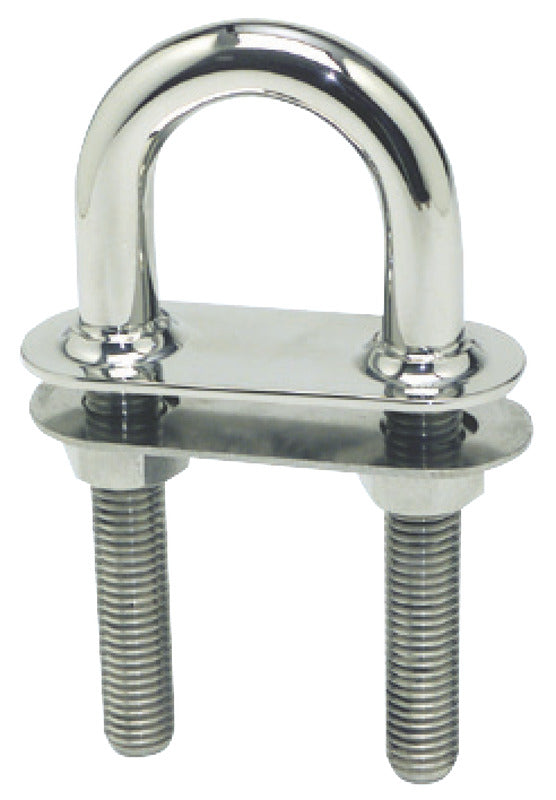 Osculati Mirror-Polished Stainless Steel U-Bolt with Conic Fittings, 120 × 9.5 mm