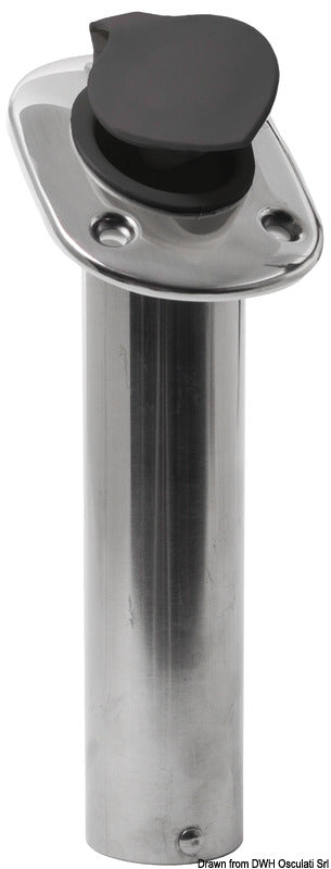 Osculati Flush-mount SS Rod Holder 42 MM 60° Jigging Rod