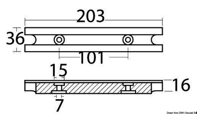 Osculati Aluminum Rod Anode for Yamaha/Mariner 40-50 HP Outboards