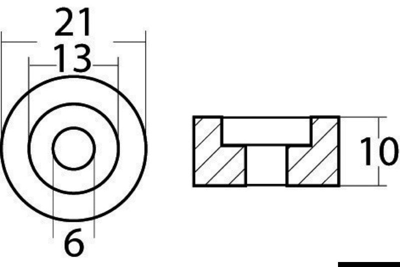 Osculati Zinc Ring Anode for Suzuki 300 HP 4-Stroke Outboards