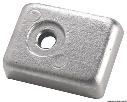 Osculati Zinc Leg Anode Plate For Suzuki 40/50 HP 4-STROKE