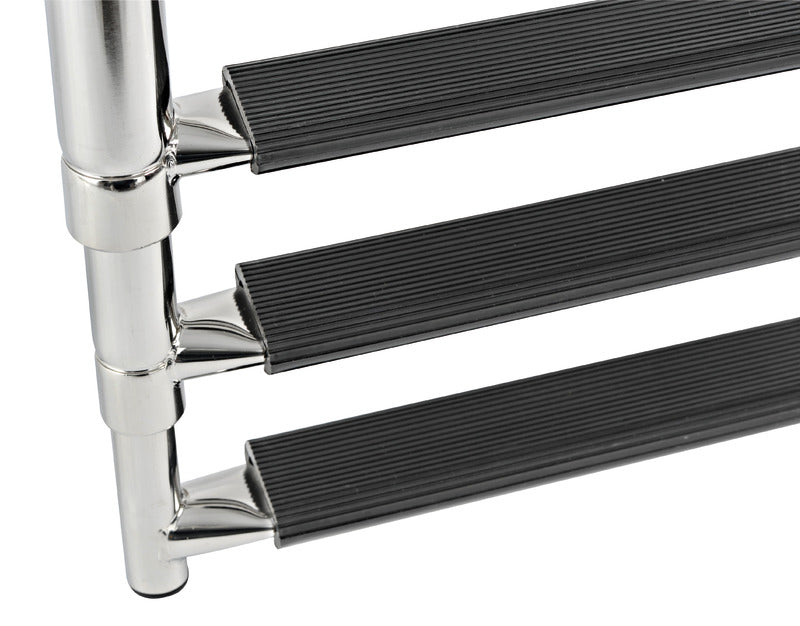 Osculati Telescopic Standard Ladder AISI316 Black 4 Steps