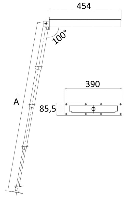 Osculati Foldaway Ladder Standard AISI316 3 Steps