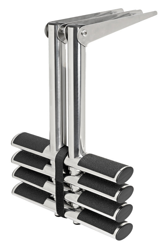 Osculati DIVER 4-Step Telescopic Ladder, Black Steps