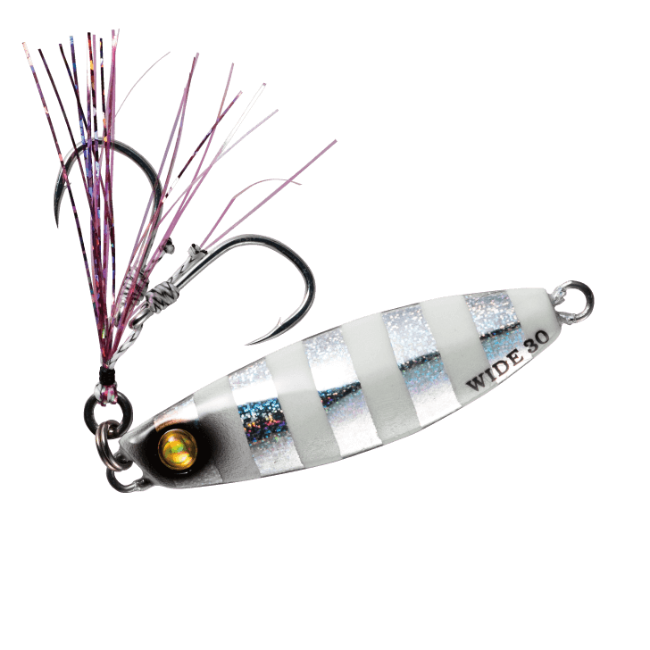 Hayabusa Jack Eye Shot Slow Wide 30g – Silver Zebra Glow