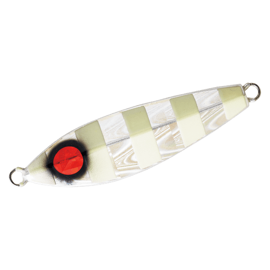 Hayabusa Jack Eye Slow Jig 90g – Silver Zebra Glow