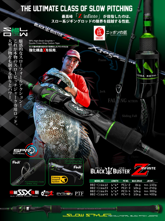 Xzoga B.buster (f-sic) Bbz - Ci 6623 / Spiral Jigging Rod