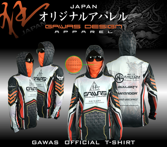 Gawas Fishing Shirt with Cap Mask - Long Sleeve (M-3XL)