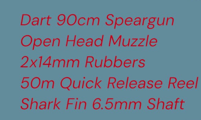 Labrax Speargun Dart 90cm + 50m Reel (Line Included)
