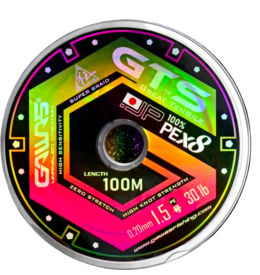 Gawas GW Braid GTS 8X (0.20mm/PE1.5) 100m - 30LB
