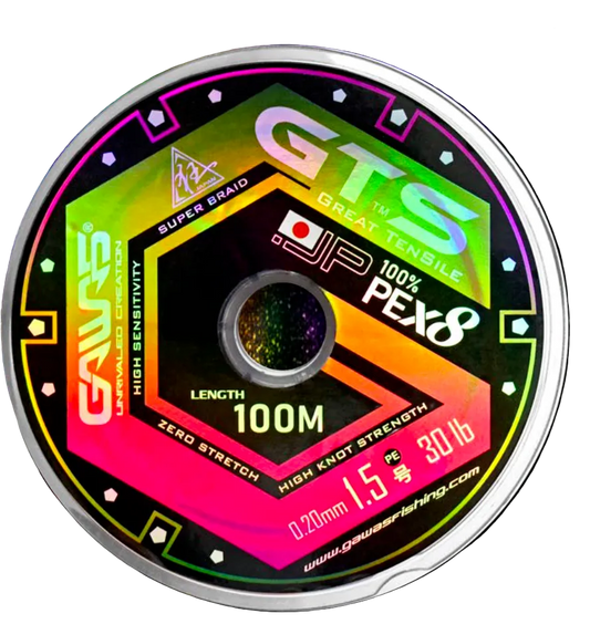 Gawas GW Braid GTS 8X (0.33mm/PE4) 100m - 60LB