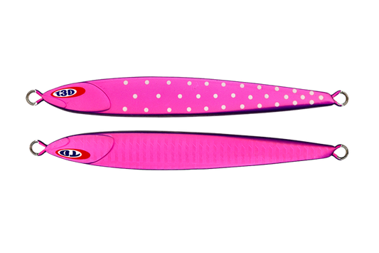 Jackall Anchovy Metal Zero 80g - Strong Pink Micro Glow Lure