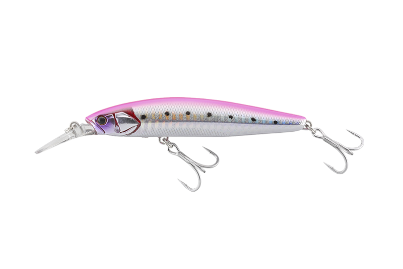 Jackall Big Backer Wangan Minnow 128S-LB Pink Back Iwashi