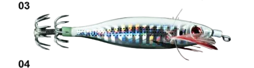 Megapro MSQ-Laser SS 60mm – Unweighted Micro Boat Egi Squid Jig | 5 Colors