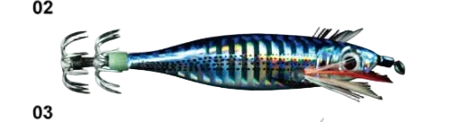 Megapro MSQ-Laser SS 60mm – Unweighted Micro Boat Egi Squid Jig | 5 Colors