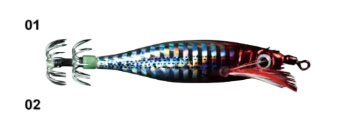 Megapro MSQ-Laser SS 60mm – Unweighted Micro Boat Egi Squid Jig | 5 Colors