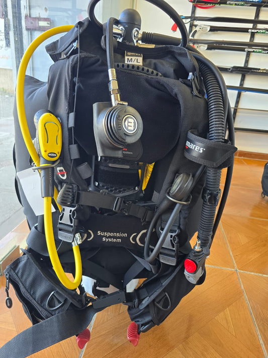 Full Mares Diving Kit – Hybrid BCD + Regulator Set + 15L Tank