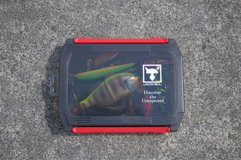 Jackall 1500D Double Open Tackle Box S Black (Smoke)