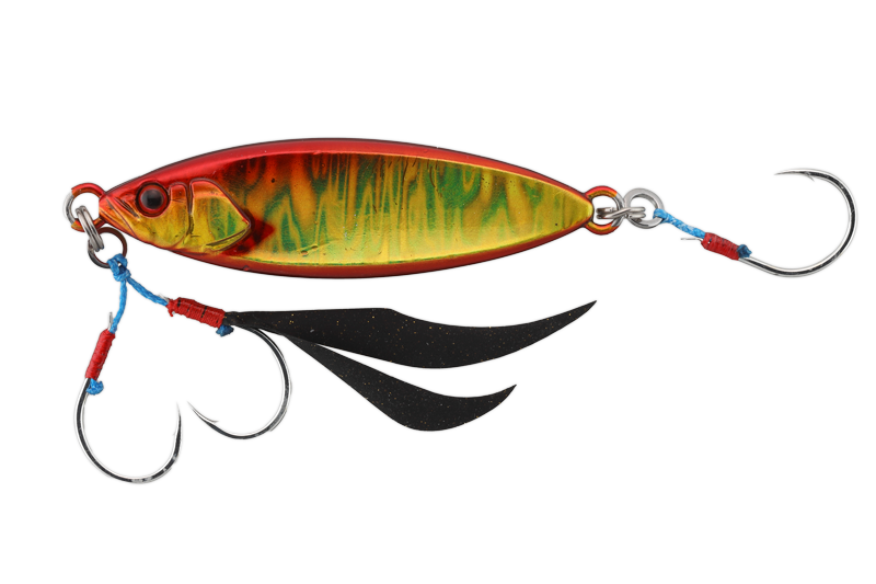 Jackall Flag Trap Leaf 60g - Red & Gold Magma Wave HL