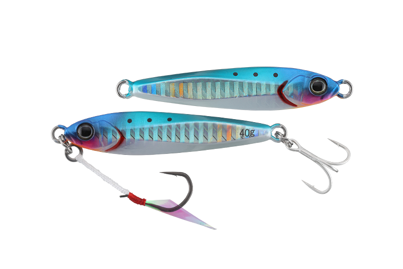 Jackall Big Backer Jig 40g - Iwashi Glow Belly Border HL Lure