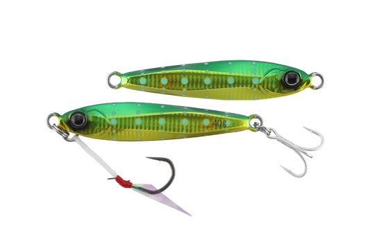 Jackall Big Backer Jig 20g - Gurikin Glow Dot Lure