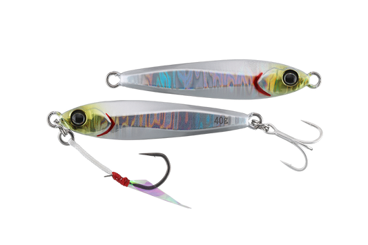 Jackall Big Backer Jig 30g - Shirasu Silver Magma Wave HL Lure