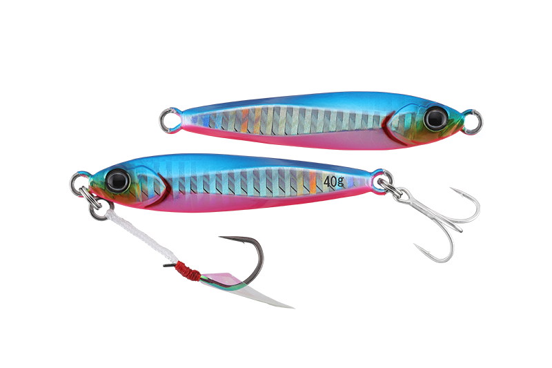 Jackall Big Backer Jig 60g - Blue Pink Border HL Lure