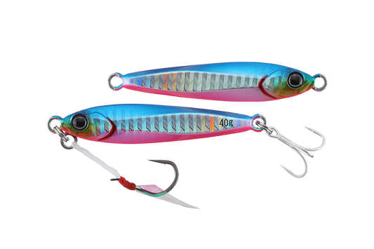 Jackall Big Backer Jig 40g - Blue Pink Border HL Lure