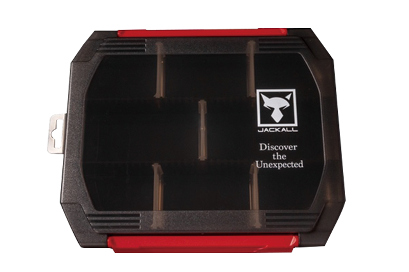 Jackall 1500D Double Open Tackle Box S Clear Black (Smoke)