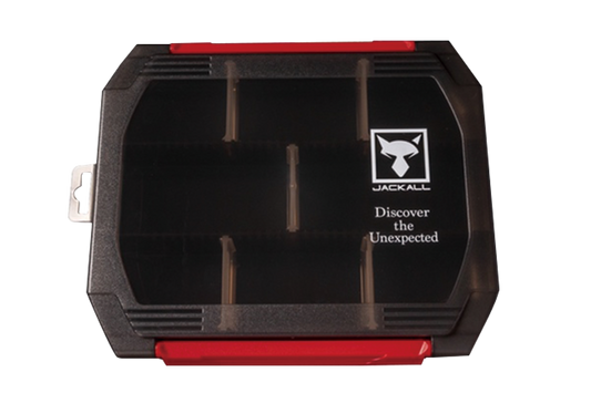 Jackall 1500D Double Open Tackle Box S Clear Black (Smoke)