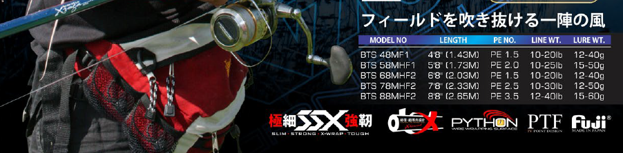 Xzoga Blastino (12-40LB) - Bts 88 MHF2 Jigging Rod