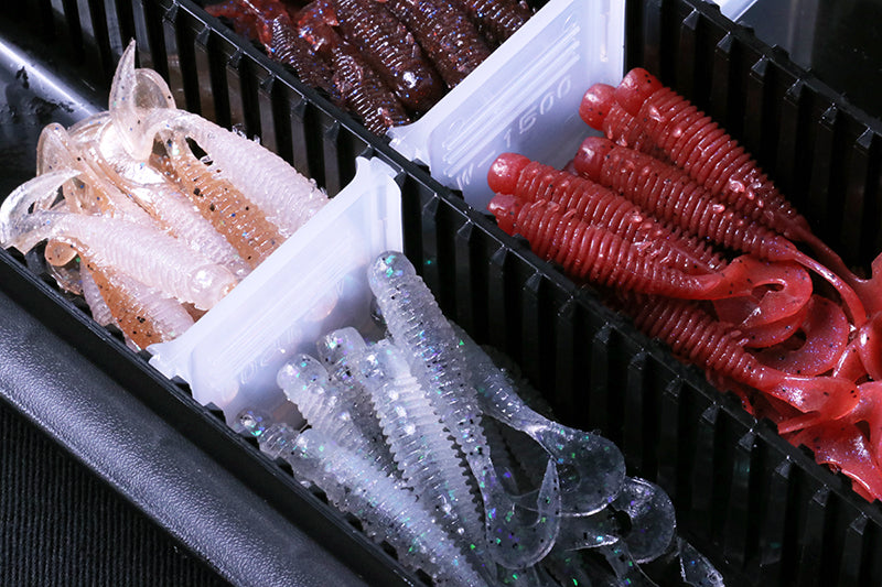 Jackall 1500D Double Open Tackle Box S Clear Black (Smoke)