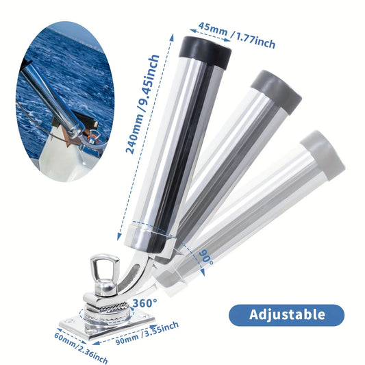 Adjustable Stainless Steel Rod Holder for Boats
