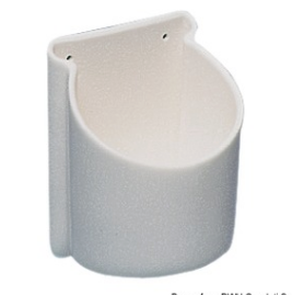 Osculati - Glass and can holder PVC white