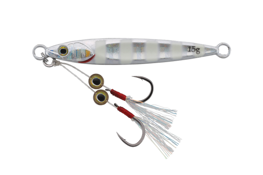 Jackall Big Backer Fit Jig 15g Glow Stripe Border HL