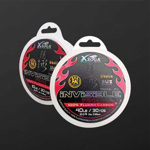 Xzoga Fluorocarbon Invisible Pink (0.55mm) 40LB - 27.4m