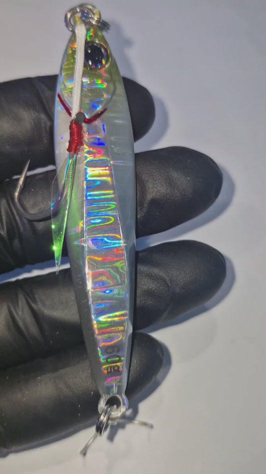 Jackall Big Backer Jig 30g - Shirasu Silver Magma Wave HL Lure