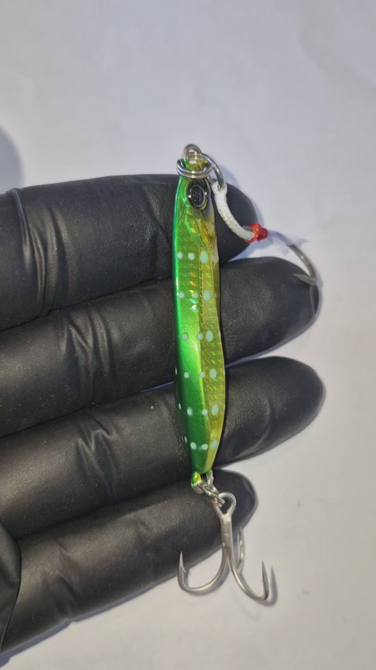 Jackall Big Backer Jig 20g - Gurikin Glow Dot Lure