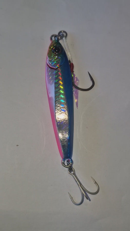 Jackall Big Backer Jig 40g - Blue Pink Border HL Lure