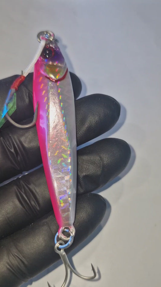 Jackall Big Backer Jig 20g - Pink Back Border HL Lure
